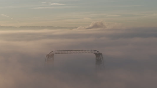 Harbor Serenity: Tacoma’s Foggy Dawn